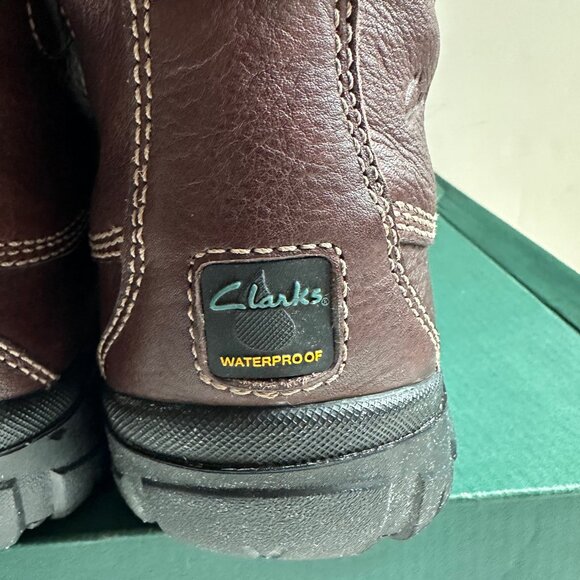 Clarks Leather Fidalgo Waterproof Boots (82185) - Brown - Size 14